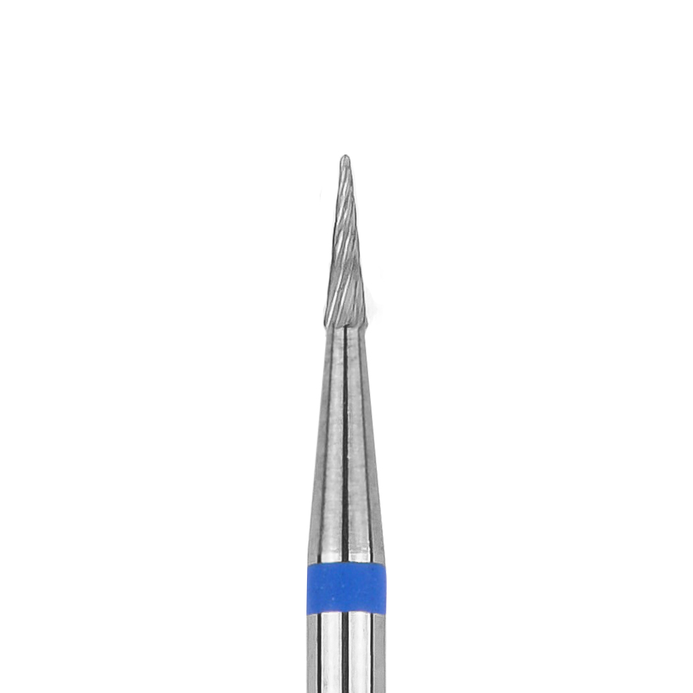 Karbidová frézka na nehty - Kužel - modrá - 1.4 mm
