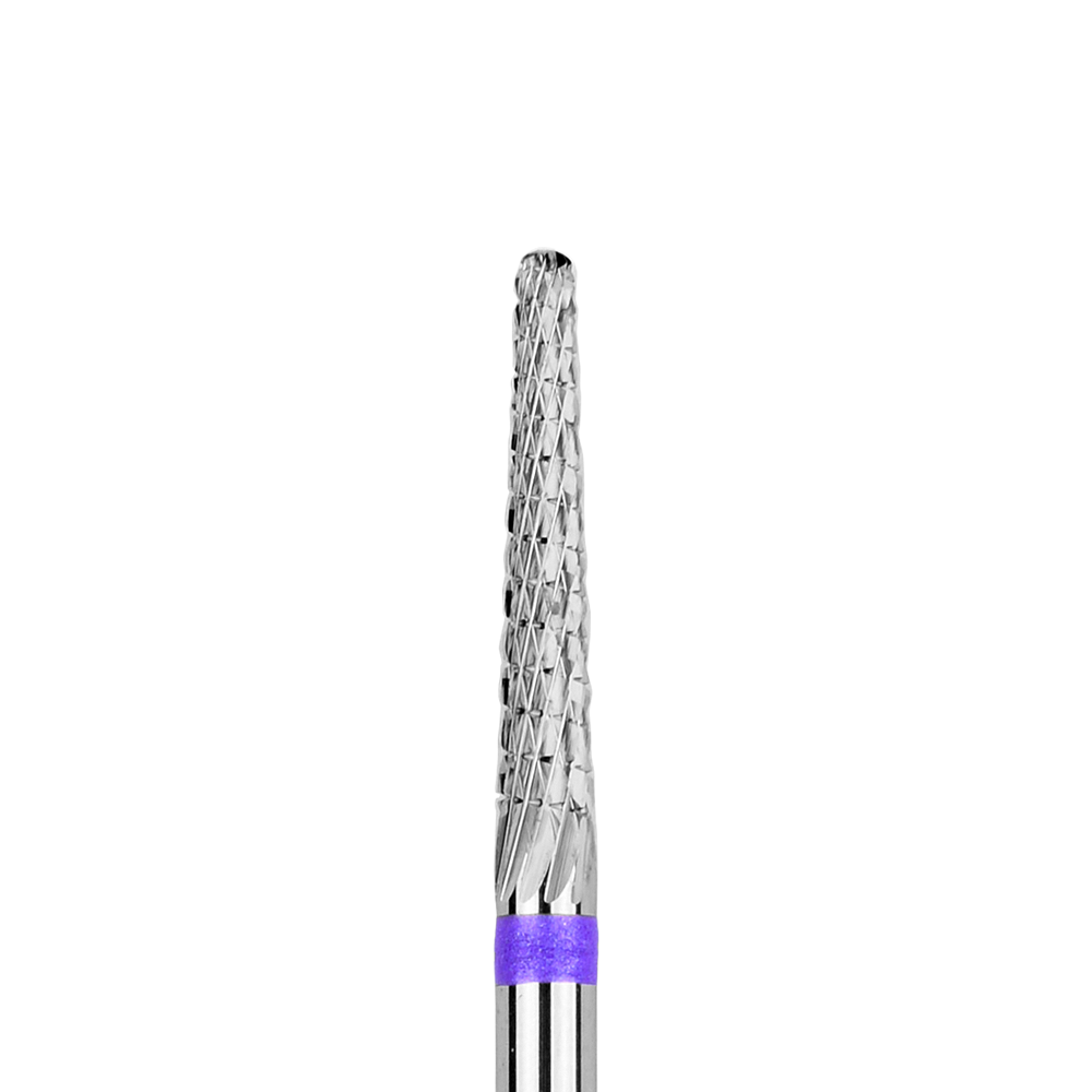 Karbidová frézka na nehty - Tyčinka - fialová - 2,3 mm
