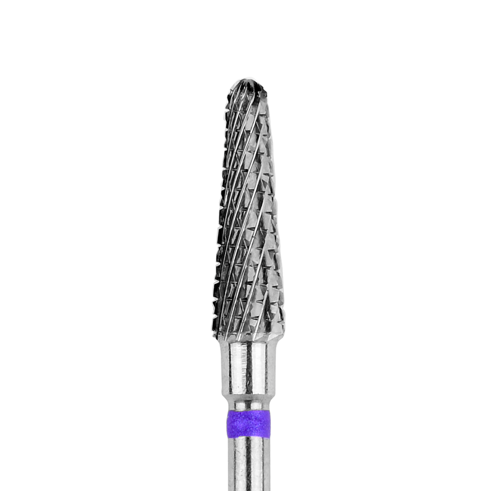 Karbidová frézka na nehty - Tyčinka - fialová - 4 mm