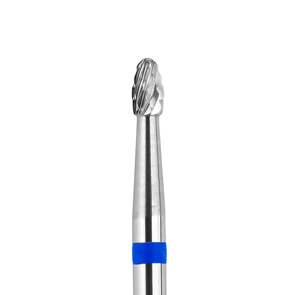 Karbidová frézka na nehty - Oliva - modrá - 1.2 mm