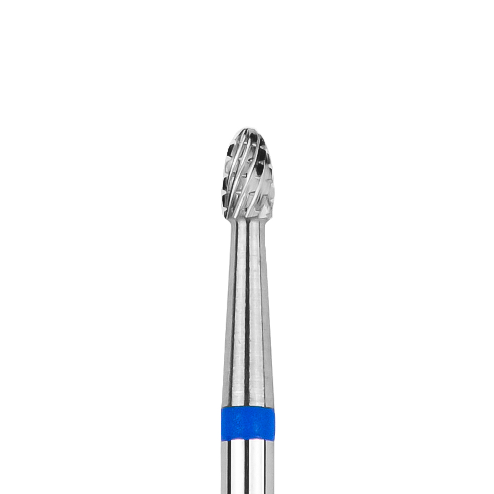 Karbidová frézka na nehty - Oliva - modrá - 2.3 mm