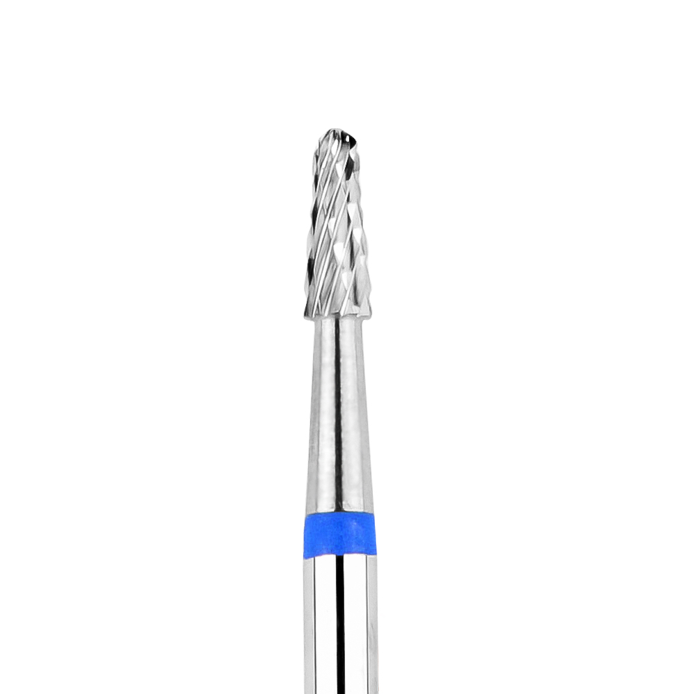 Karbidová frézka na nehty - Kužel - modrá - 2.3 mm
