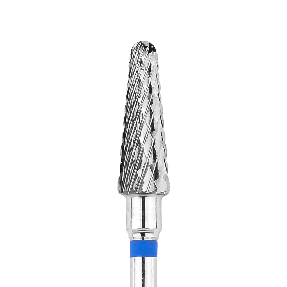 Karbidová frézka na nehty - Kužel - modrá - 4.5 mm