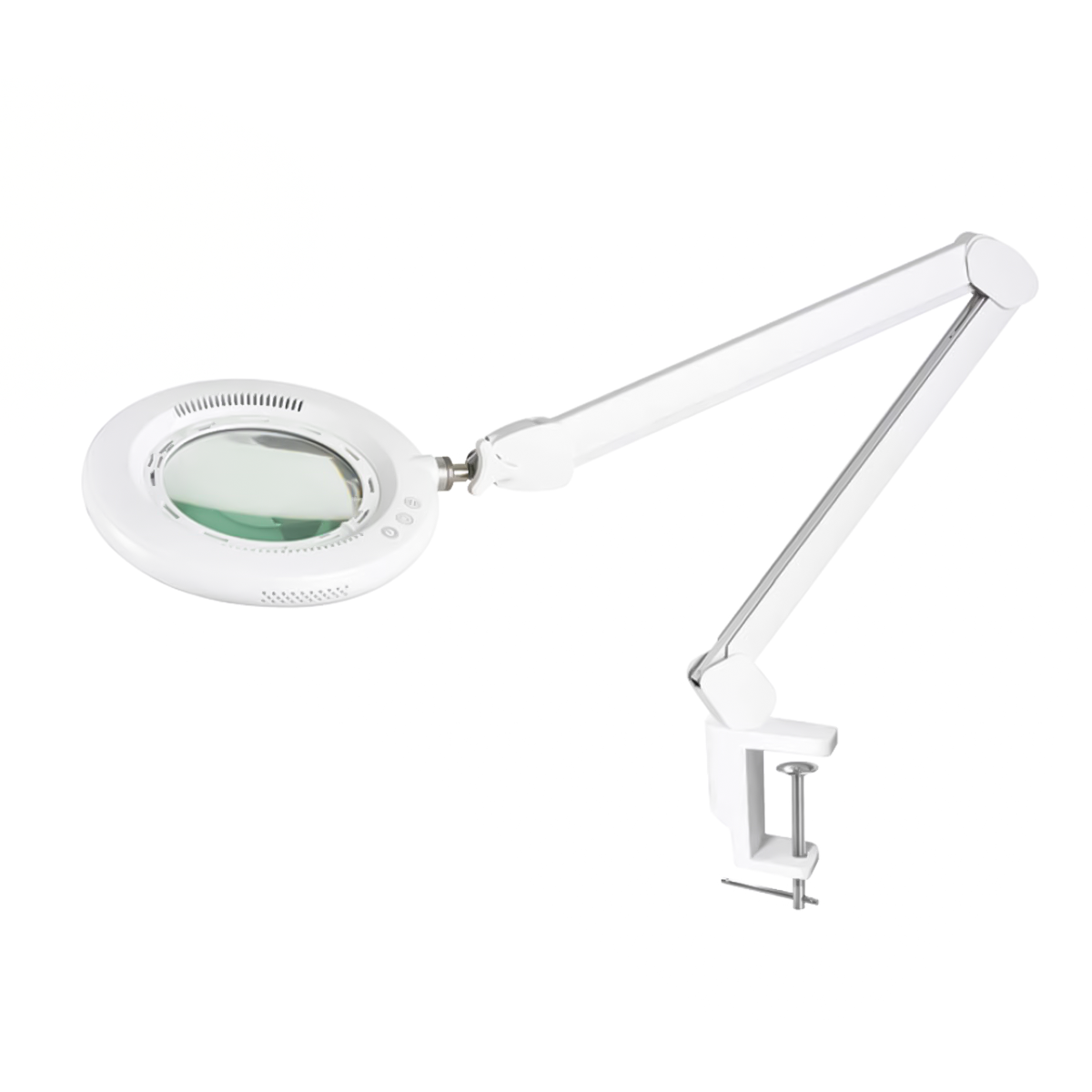 Kosmetická lampa s lupou 5D s úchytem na stůl